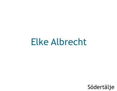 Elke Albrecht Elke Albrecht