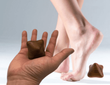 Massagekub för fötter och händer