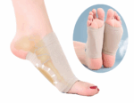 Hålfotsstrumpa med inbyggt silikonstöd