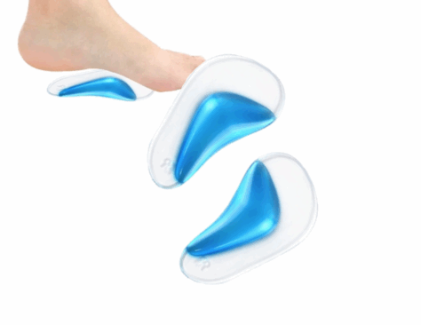 Självhäftande gelkudde med hålfotsstöd