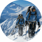 Kashmirull knästrumpor för vandring