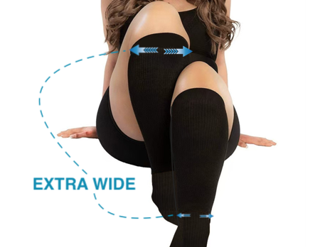 Extra breda stödstrumpor