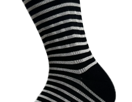 Stödstrumpor bambu Randig