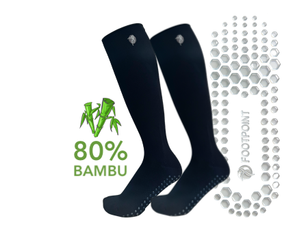 Antihalk-stödstrumpor bambu
