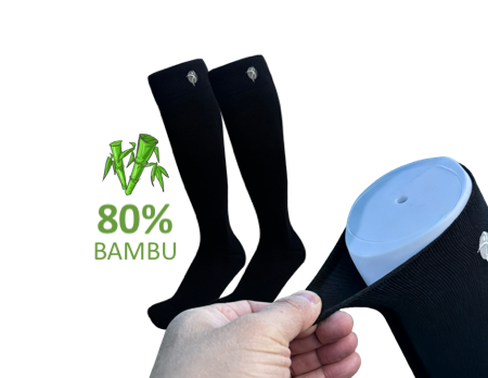 Resårfria stödstrumpor bambu