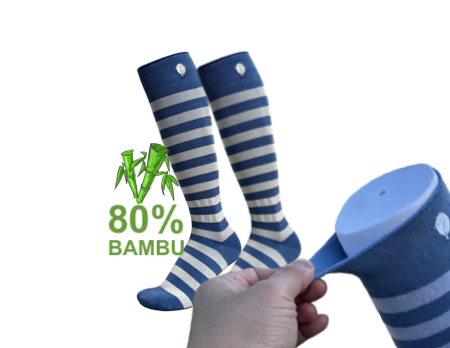 Resårfria stödstrumpor bambu